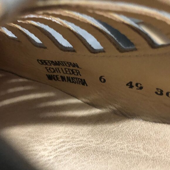 Paul Green Trisha Cage Sandals Open Toe Slingback Leather Beige UK 6 US 8.5 - Picture 8 of 8